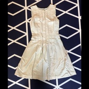 JCrew Dusty mint pleated dress